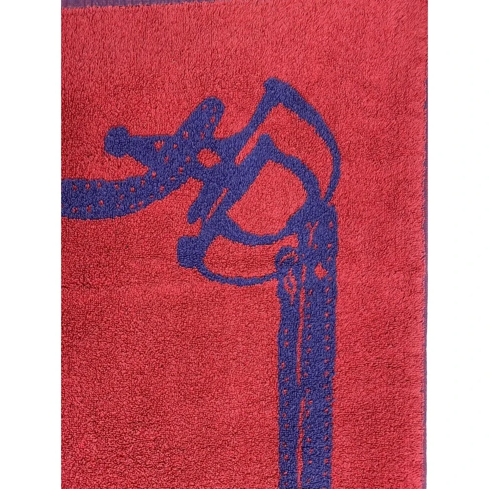 Vintage Ralph Lauren Red Blue Beach Towel